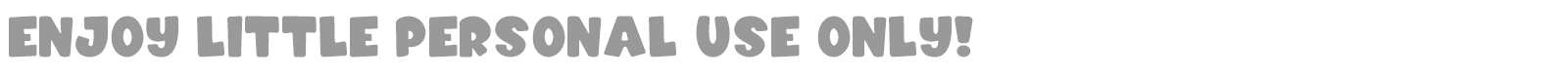 Enjoy Little font preview